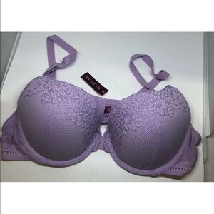 Adore Me Purple Underwire Push Up Bra 32DD